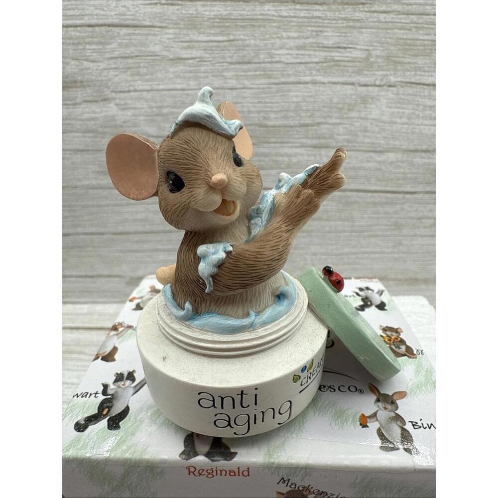 NIB Enesco Charming Tails "YOU HAVE ME FEELING YOUNG ALL OVER" Figurine 4035616